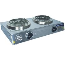 Fogão Elétrico Profissional Mesa 2 Bocas 220mm 3000W Safira Inox 220V Resistência Cotherm 2282 Fogão Elétrico Profissional Mesa 2 Bocas 220mm 3000W Safira Inox 220V Resistência Cotherm 2282