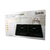 Fogao Eletrico Quanta QTFGI270 - 2700W - 2 Bocas - Inducao - 220V - Preto