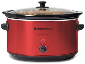 Fogão Elétrico Slow Cooker Elite Gourmet MST-900RXT 8,5 Qt - Vermelho Metálico Fogão Elétrico Slow Cooker Elite Gourmet MST-900RXT 8,5 Qt - Vermelho Metálico