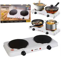 Fogão Elétrico Startools Indução 2000W Fogareiro 5 Níveis 2 Bocas com Led Indicador