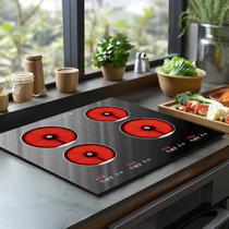 Fogão elétrico Top Advwin 4 Burner 24 polegadas 6000W 220V