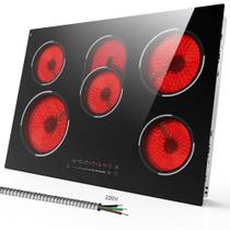 Fogão elétrico Traenvir 30 polegadas 5 queimadores 8400W 220V-240V