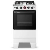 Fogão Esmaltec 4 Bocas Ideal Super Acendimento Automático Branco Bivolt F4IAB4121BR