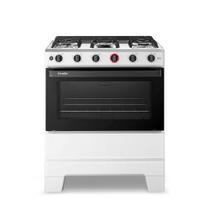 Fogão Esmaltec 5 Bocas Ideal Super Mesa de Aço Inox Branco F5IAB - Bivolt