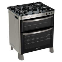 Fogão Esmaltec Diamante Glass 5 bocas Inox com Duplo Forno e Timer Sonoro Fogão Esmaltec Diamante Glass 5 bocas Inox com Duplo Forno e Timer Sonoro