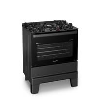 Fogão Esmaltec Ideal Master Glass 5 Bocas 84L Bivolt Preto Mesa de Vidro Tripla Chama Fogão Esmaltec Ideal Master Glass 5 Bocas 84L Bivolt Preto Mesa de Vidro Tripla Chama
