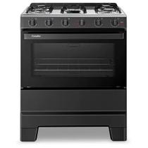 Fogão Esmaltec Ideal Pop 5 Bocas Manual Mesa Aço Inox