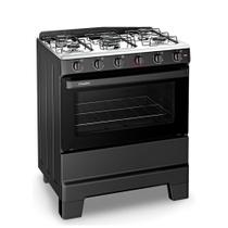 Fogão Esmaltec Ideal Pop F5ISP 5 Bocas, Mesa Inox, Forno 84L e Acendimento Manual Fogão Esmaltec Ideal Pop F5ISP 5 Bocas, Mesa Inox, Forno 84L e Acendimento Manual