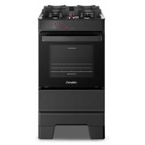 Fogão Esmaltec Ideal Top 4 Bocas T4VAP Automático Mesa de Vidro Preto Bivolt