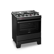 Fogão Esmaltec Ideal Top 5 Bocas Preto Mesa Inox Acendimento Automático Bivolt Fogão Esmaltec Ideal Top 5 Bocas Preto Mesa Inox Acendimento Automático Bivolt