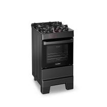 Fogão Esmaltec Ideal Top Glass 4 Bocas Forno 50L Bivolt Preto Acendimento Automático Fogão Esmaltec Ideal Top Glass 4 Bocas Forno 50L Bivolt Preto Acendimento Automático