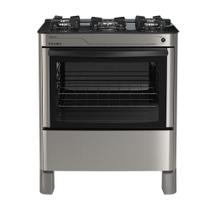 Fogão Esmaltec Jade Glass 5 Bocas Inox com Acendimento Automático