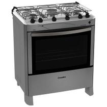 Fogão Esmaltec Jade Inox Super 5 Bocas com Acendimento Automático