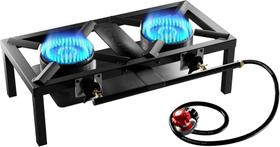Fogão Externo a Gás Propano de Alta Pressão com Duplo Queimador Gas One Fogão Externo a Gás Propano de Alta Pressão com Duplo Queimador Gas One