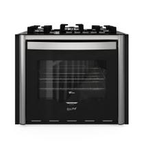 Fogão Fischer Gran Cheff de Embutir 5 Bocas Mesa de Vidro Com Dourador 110L Silver 220V 28550-65541