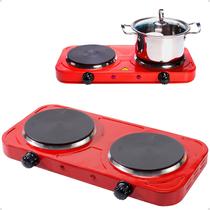 Fogão Fogareiro 2 Bocas Cooktop Portátil Elétrico 2000w Compacto Para Pratos Rápidos Top Fogão Fogareiro 2 Bocas Cooktop Portátil Elétrico 2000w Compacto Para Pratos Rápidos Top