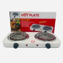 Fogão fogareiro 2 bocas serpentina elétrico 2000w fogão cooktop portáti cor branco Fogão fogareiro 2 bocas serpentina elétrico 2000w fogão cooktop portáti cor branco