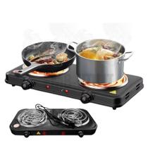 Fogão Fogareiro Elétrico 2 Bocas 2000w Para Casa Potente Economia de Gás Fogão Fogareiro Elétrico 2 Bocas 2000w Para Casa Potente Economia de Gás