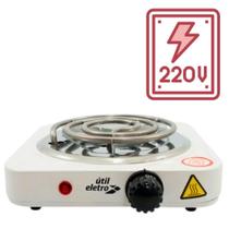 Fogão Fogareiro Elétrico Portátil 1 Boca 1000w 220v Controle de Temperatura Ajustável Útil Eletro