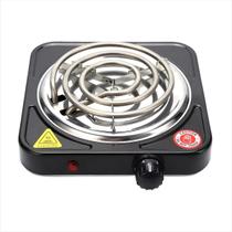 Fogão Fogareiro Elétrico Portátil 1 Queimador Boca Espiral 127V Cooktop Hot Place Móvel De Mesa Para Camping Viagem Cozinha Prático e Compacta