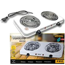 fogão fogareiro elétrico portátil cooktop 110v 2000w 2 bocas