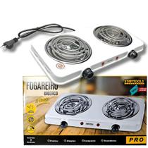 fogão fogareiro elétrico portátil cooktop 110v 2000w 2 bocas - STARTOOLS