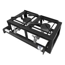 Fogão Fogareiro Mesa 02 Bocas Baixa Pressão Facility 20x20 Grelha Aço - MR Fogões