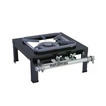 Fogão Industrial 1 Boca 30X30 Dupla de Mesa S2020 Metalmaq