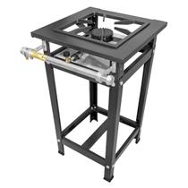 Fogão Industrial 1 Boca Fundido Alta Pressão 30x30 Cozinha Gourmet