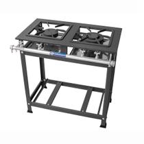 Fogão Industrial 2 Bocas 1 Dupla Tradicional Baixa Pressão MR Fogões 30x30 P7 Fogão Industrial 2 Bocas 1 Dupla Tradicional Baixa Pressão MR Fogões 30x30 P7