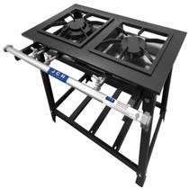 Fogão Industrial 2 Bocas 30x30 Baixa Pressão P7 JCN Fogão Industrial 2 Bocas 30x30 Baixa Pressão P7 JCN