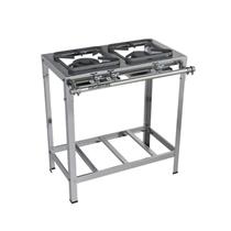 Fogão Industrial 2 Bocas 30x30 Inox Top Metalmaq