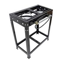 Fogão Industrial 2 Bocas 30x30 S/ Forno Alta Pressão Com Mangueira