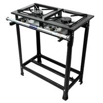 Fogão Industrial 2 Bocas 30x30cm Alta Pressão P5 JCN