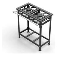 Fogão Industrial 2 Bocas 40x40 AP P8 Leona