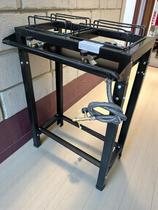 Fogão Industrial 2 Bocas 80 cm Alta Pressão Preto c/ Mangueira e Registro Fogão Industrial 2 Bocas 80 cm Alta Pressão Preto c/ Mangueira e Registro
