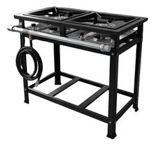 Fogão Industrial 2 Bocas Alta Pressão Caulim Com Chapa a Gás e Portátil, Linha Premium e Compacto Fogão Industrial 2 Bocas Alta Pressão Caulim Com Chapa a Gás e Portátil, Linha Premium e Compacto
