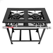 Fogão Industrial 2 Bocas Duplas Baixa Pressão 30x30 Cozinha Gourmet