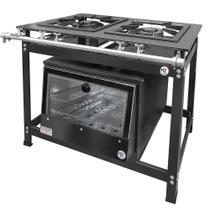 Fogão Industrial 2 Bocas Duplas Baixa Pressão MR Fogões com Forno P8 Luxo Fogão Industrial 2 Bocas Duplas Baixa Pressão MR Fogões com Forno P8 Luxo