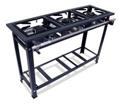 Fogão Industrial 3 Bocas 30x30 Alta Pressão P5 Compact - MetalFour