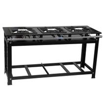 Fogão Industrial 3 Bocas 30x30 Baixa Pressão P7 JCN Fogão Industrial 3 Bocas 30x30 Baixa Pressão P7 JCN