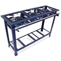 Fogão Industrial 3 Bocas 30x30cm Alta Pressão P7 Metalfour