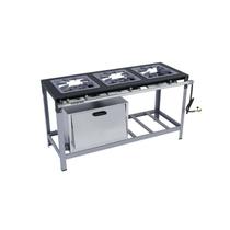 Fogão Industrial 3 bocas 40X40 com Forno Alta Pressão Metalmaq Fogão Industrial 3 bocas 40X40 com Forno Alta Pressão Metalmaq