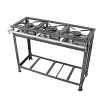 Fogão Industrial 3 Bocas Alta Pressão 30x30 Mr Fogoes