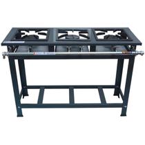 Fogão Industrial 3 Bocas Baixa Pressão P5 2QS 1QD - MetalFour