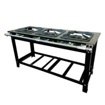 Fogão Industrial 3 Bocas Cefaz Linha Gold Alta Pressão CFZG-170