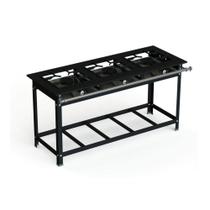 Fogão Industrial 30x30 P7 3 Bocas Alta Pressão JS Martins