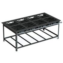 Fogão Industrial 30x30 P7 8 Bocas Baixa Pressão 4 QS 4 QD JS Martins - JL Colombo Fogão Industrial 30x30 P7 8 Bocas Baixa Pressão 4 QS 4 QD JS Martins - JL Colombo