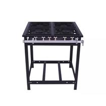 Fogão Industrial 4 Bocas 2QS/2QD 30x30 Linha Extra Baixa Pressão Venâncio E4