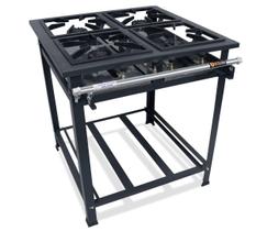 Fogão Industrial 4 Bocas 30x30 Alta Pressão P5 Compact - MetalFour Fogão Industrial 4 Bocas 30x30 Alta Pressão P5 Compact - MetalFour